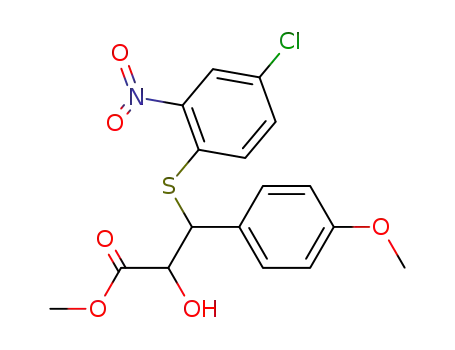 3-(4-Chloro-2-nitro-phenylsulfanyl)-2-hydroxy-3-(4-methoxy-phenyl)-propionic acid methyl ester