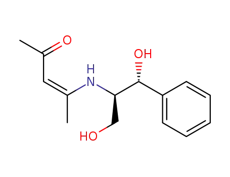 (Z)-4-(((1R,2R)-1,3-dihydroxy-1-phenylpropan-2-yl)amino)pent-3-en-2-one