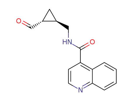 N-(2-formyl-trans-cyclopropylmethyl)quinoline-4-carboxamide