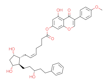 (Z)-5-hydroxy-3-(4-methoxyphenyl)-4-oxo-4H-chromen-7-yl 7-((1R,2R,3R,5S)-3,5-dihydroxy-2-((R)-3-hydroxy-5-phenylpentyl)cyclopentyl)hept-5-enoate