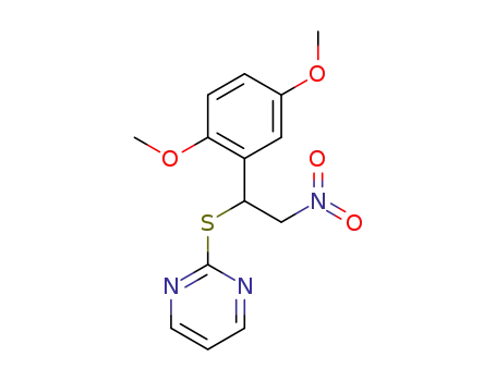 2-((1-(2,5-dimethoxyphenyl)-2-nitroethyl)thio)pyrimidine