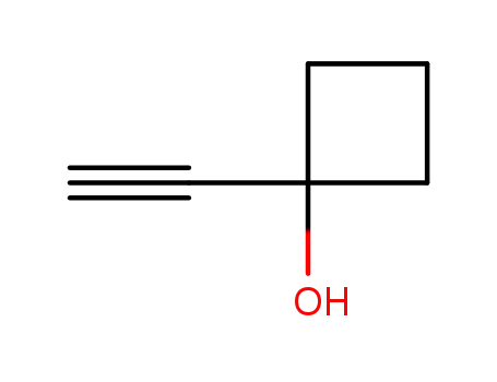 Molecular Structure of 98135-75-2 (Cyclobutanol, 1-ethynyl-)