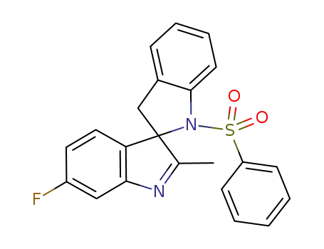 6-fluoro-2-methyl-1'-(phenylsulfonyl)spiro[indole-3,2'-indoline]