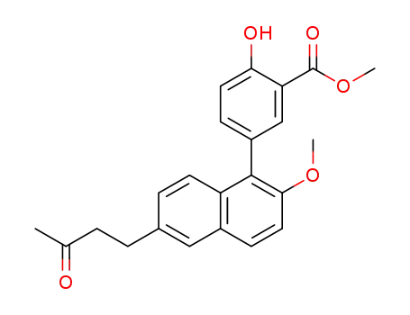 methyl 2-hydroxy-5-(2-methoxy-6-(3-oxobutyl)naphthalen-1-yl)benzoate