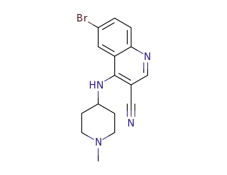 6-bromo-4-[(1-methylpiperidin-4-yl)amino]quinoline-3-carbonitrile