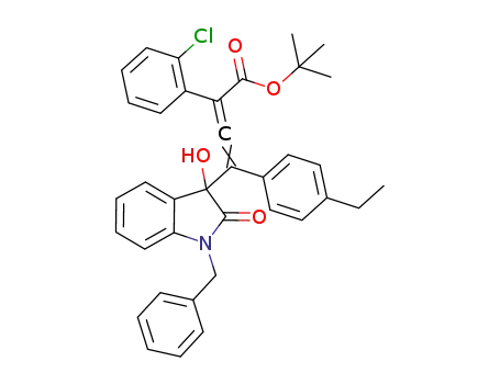 tert-butyl 4-(1-benzyl-3-hydroxy-2-oxoindolin-3-yl)-2-(2-chlorophenyl)-4-(4-ethylphenyl)buta-2,3-dienoate
