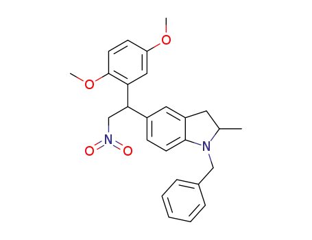 1-benzyl-5-(1-(2,5-dimethoxyphenyl)-2-nitroethyl)-2-methylindoline