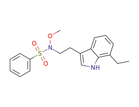 N-[2-(7-ethyl-1H-indol-3-yl)ethyl]-N-methoxybenzenesulfonamide