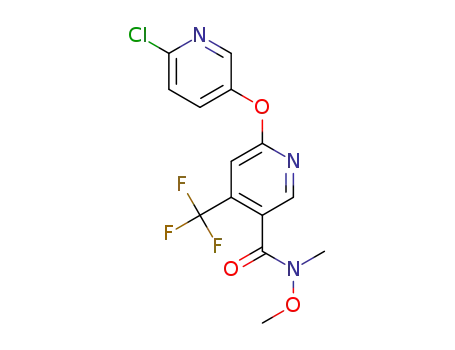 6-[(6-chloro-3-pyridyl)oxy]-N-methoxy-N-methyl-4-(trifluoromethyl)pyridine-3-carboxamide