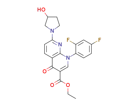 rac-ethyl 1-(2,4-difluorophenyl)-7-(3-hydroxypyrrolidin-1-yl)-4-oxo-1,4-dihydro-1,8-naphthyridine-3-carboxylate