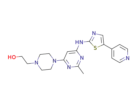 2-{4-[2-methyl-6-(5-pyridin-4-yl-thiazol-2-ylamino)pyrimidin-4-yl]piperazin-1-yl}ethanol