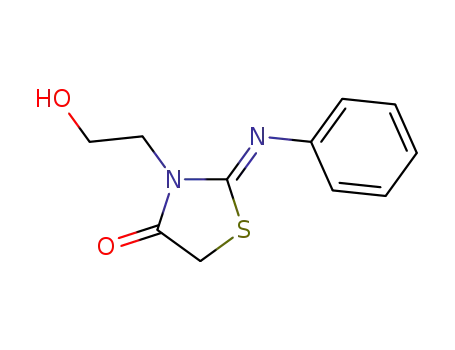 (Z)-3-(2-hydroxyethyl)-2-(phenylimino)thiazolidin-4-one