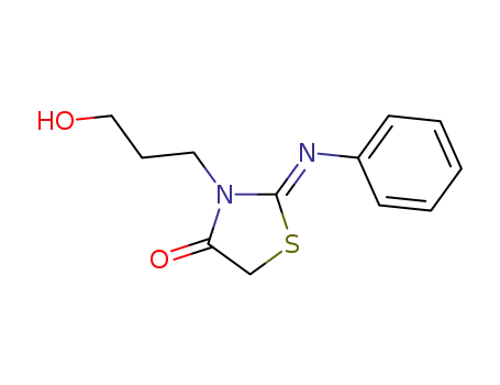 (Z)-3-(3-hydroxypropyl)-2-(phenylimino)thiazolidin-4-one