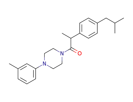 2-(4-isobutylphenyl)-1-(4-(m-tolyl)piperazin-1-yl)propan-1-one