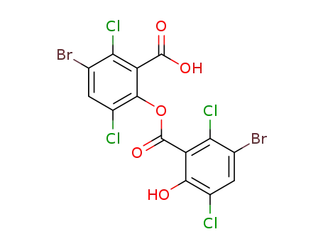 3-bromo-6-((3-bromo-2,5-dichloro-6-hydroxybenzoyl)oxy)-2,5-dichlorobenzoic acid