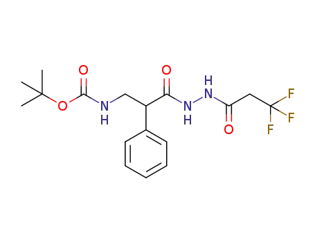 tert-butyl (3-oxo-2-phenyl-3-(2-(3,3,3-trifluoropropanoyl)hydrazinyl)propyl)carbamate