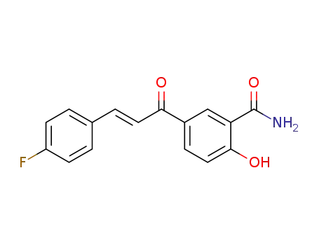 (E)-5-(3-(4-fluorophenyl)acryloyl)-2-hydroxybenzamide