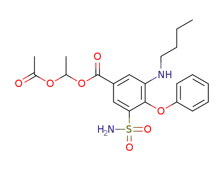 1-[3-(butylamino)-4-phenoxy-5-sulfamoylbenzoyloxy]ethyl acetate