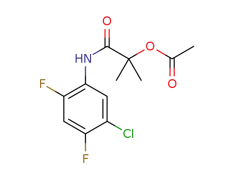 1-(5-chloro-2,4-difluorophenylamino)-2-methyl-1-oxopropan-2-yl acetate