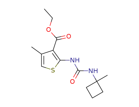 ethyl 4-methyl-2-{[(1-methylcyclobutyl)carbamoyl]amino}thiophene-3-carboxylate