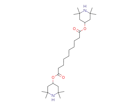 Molecular Structure of 52829-07-9 (Decanedioic acid,1,10-bis(2,2,6,6-tetramethyl-4-piperidinyl) ester)