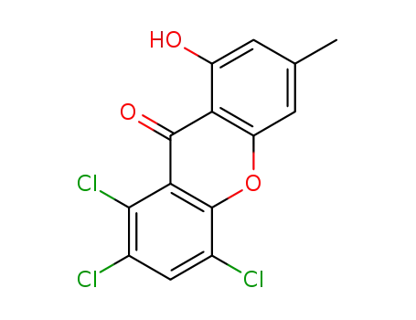 1,2,4-trichloro-8-hydroxy-6-methyl-9H-xanthen-9-one