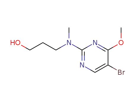 3-((5-bromo-4-methoxypyrimidin-2-yl)(methyl)amino)propan-1-ol