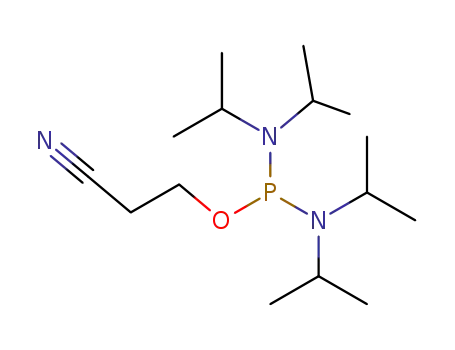 Molecular Structure of 102691-36-1 (2-Cyanoethyl N,N,N',N'-tetraisopropylphosphorodiamidite)