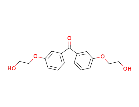 Molecular Structure of 129375-33-3 (9H-Fluoren-9-one, 2,7-bis(2-hydroxyethoxy)-)