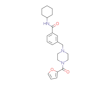 N-cyclohexyl-3-{[4-(2-furoyl)-1-piperazinyl]methyl}benzamide