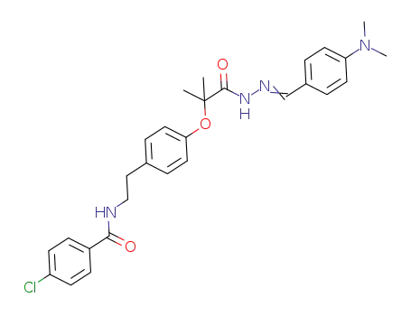 4-chloro-N-(2-{4-[1-(4-dimethylaminobenzylidenehydrazinocarbonyl)-1-methylethoxy]phenyl}ethyl)benzamide