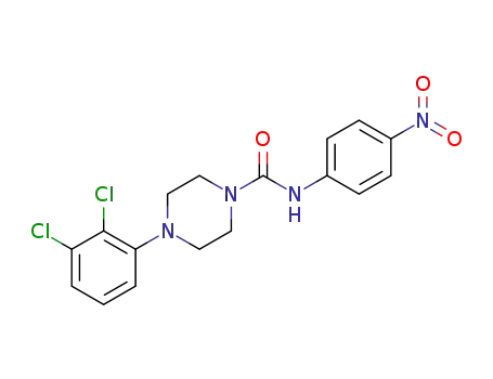 4-(2,3-dichlorophenyl)-N-(4-nitrophenyl)piperazine-1-carboxamide