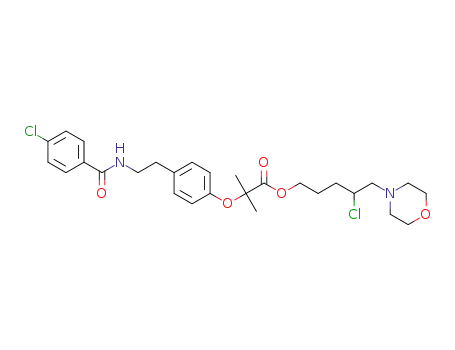 4-chloro-5-morpholinopentyl 2-(4-(2-(4-chlorobenzamido)ethyl)phenoxy)-2-methylpropanoate