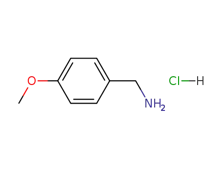 Molecular Structure of 17061-61-9 (4-METHOXYBENZYLAMINE HYDROCHLORIDE)