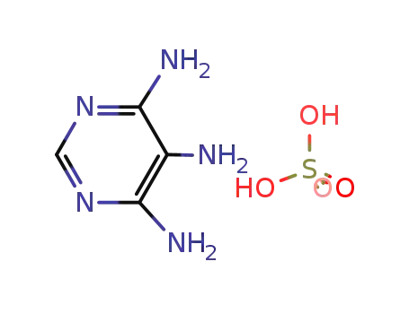 Molecular Structure of 49721-45-1 (4,5,6-Triaminopyrimidine sulfate)