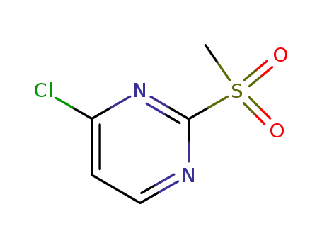 Molecular Structure of 97229-11-3 (4-Chloro-2-(methylsulfonyl)pyrimidine)