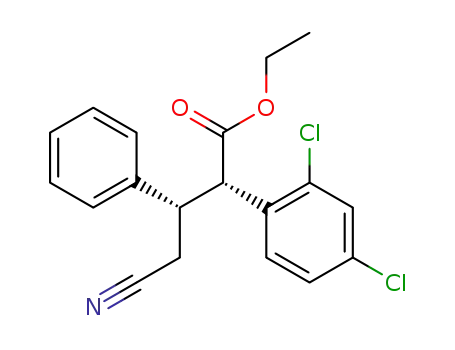 2-(2,4-dichlorophenyl)-4-cyano-3-phenylbutanoate d'ethyle threo