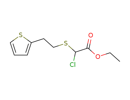Chloro-(2-thiophen-2-yl-ethylsulfanyl)-acetic acid ethyl ester