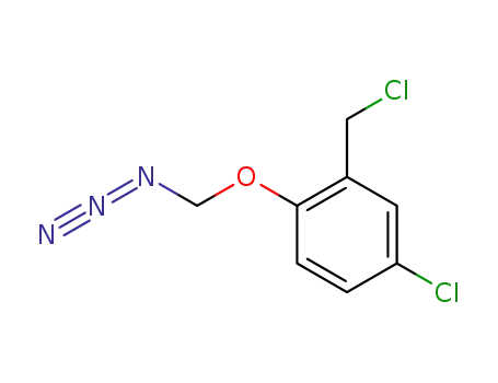 Molecular Structure of 96239-02-0 (Benzene, 1-(azidomethoxy)-4-chloro-2-(chloromethyl)-)