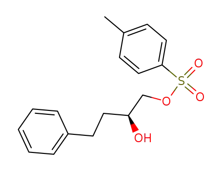 Molecular Structure of 118629-73-5 (1,2-Butanediol, 4-phenyl-, 1-(4-methylbenzenesulfonate), (2S)-)