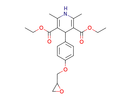 2,6-Dimethyl-4-(4-oxiranylmethoxy-phenyl)-1,4-dihydro-pyridine-3,5-dicarboxylic acid diethyl ester