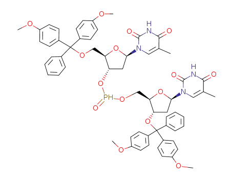 3'-O-(4,4'-dimethoxytrityl)thymidin-5'-yl 5'-O-(4,4'-dimethoxytrityl)thymidin-3'-yl ethyl phosphonate