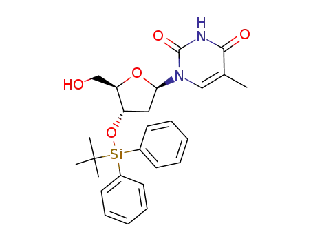 1-[(2R,4S,5R)-4-(tert-butyldiphenylsilanyloxy)-5-hydroxymethyltetrahydrofuran-2-yl]-5-methyl-1H-pyrimidine-2,4-dione