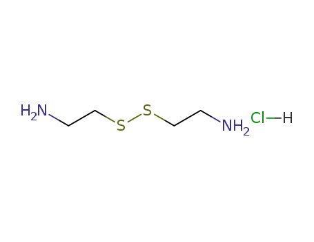 Molecular Structure of 1072-22-6 (Ethanamine,2,2'-dithiobis-, hydrochloride (1:1))