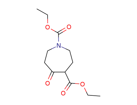Molecular Structure of 19786-58-4 (1H-Azepine-1,4-dicarboxylic acid, hexahydro-5-oxo-, 1,4-diethyl ester)