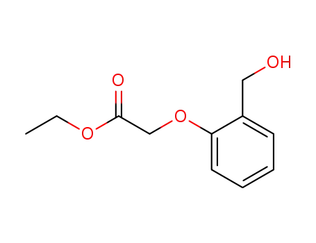 Molecular Structure of 111080-48-9 ((2-HYDROXYMETHYL-PHENOXY)-ACETIC ACID ETHYL ESTER)