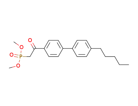 Molecular Structure of 94110-77-7 (Phosphonic acid, [2-oxo-2-(4'-pentyl[1,1'-biphenyl]-4-yl)ethyl]-, dimethyl
ester)