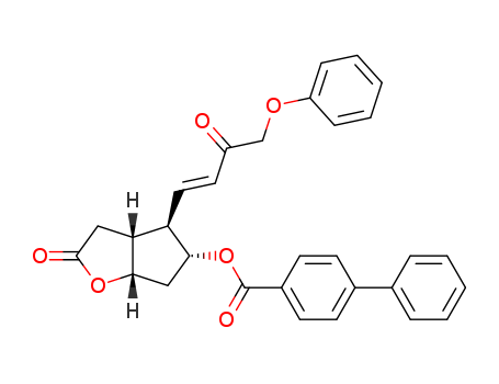(3aR,4R,5R,6aS)-2-Oxo-4-((E)-3-oxo-4-phenoxybut-1-en-1-yl)hexahydro-2H-cyclopenta[b]furan-5-yl [1,1'-biphenyl]-4-carboxylate