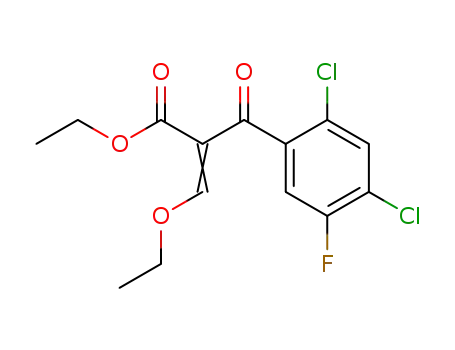2,4-dichloro-alpha(elhoxymethlene)-5-fluoro-beta-oxo-benzene propanoic acid ethyl ester