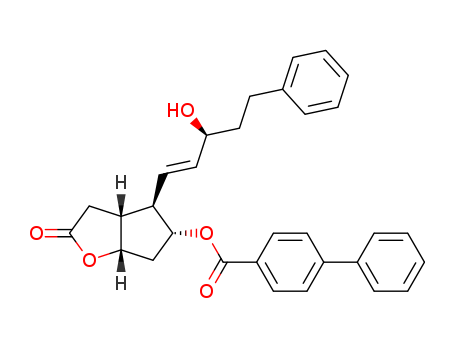[1,1'-BIPHENYL]-4-CARBOXYLIC ACID, (3AR,4R,5R,6AS)-HEXAHYDRO-4-[(1E,3S)-3-HYDROXY-5-PHENYL-1-PENTEN-1-YL]-2-OXO-2H-CYCLOPENTA[B]FURAN-5-YL ESTER